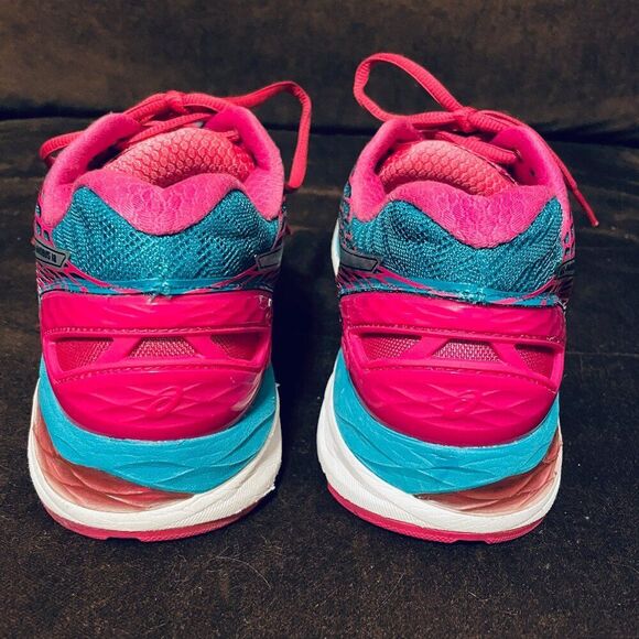 Mint Condition ASICS GEL NIMBUS 18 Womens US Pink Turquoise 8.5 US Medium 40 EUR - Picture 5 of 14